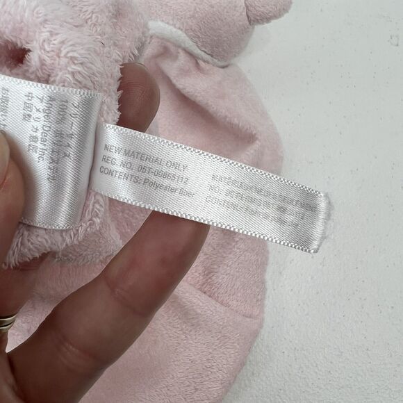 Angel Dear Pink White SHEEP Lamb Soft Plush Security Blanket Lovey Knot Knotted - Picture 8 of 9